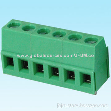 Single housing screw terminal blocks connector, 340 series with 5mm 5.08mm pitch male 2-24 DIP pins